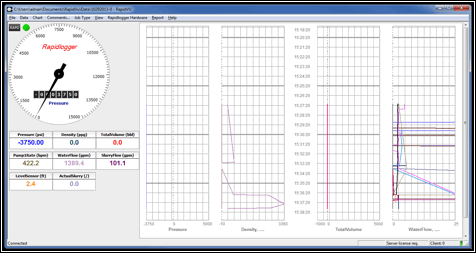 Figure 13: RapidVU main screen showing the RapidVQI specific variable