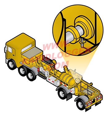 Proximity sensor on a fracturing pump plunger: one pulse per revolution