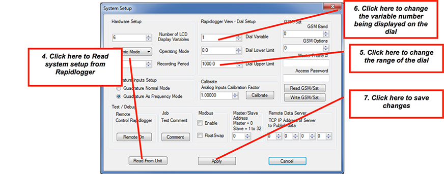 Figure 5: Using the Rapidlogger Utility