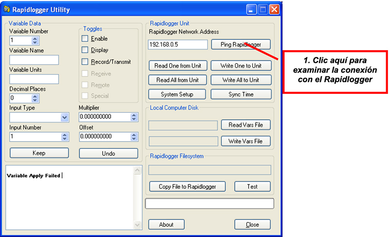 Ping Rapidlogger