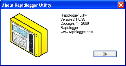 Figure 2: Rapidlogger-Utility Program Version