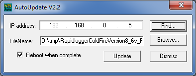 Figure 11 Autoupdate Utility window