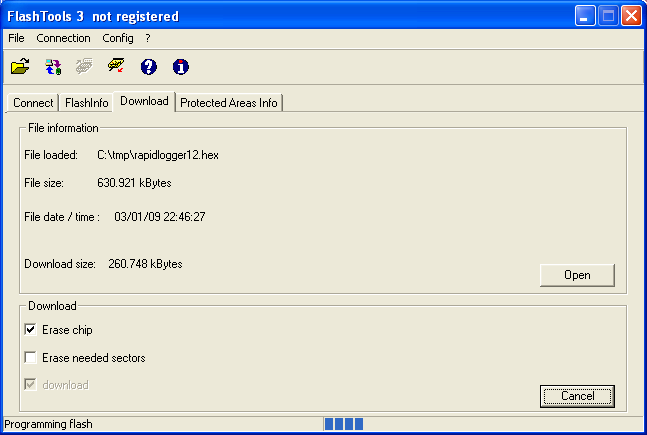 Figure 6 download in progress