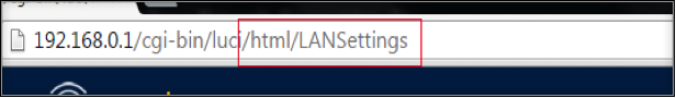 Figure 7: Type html/LANSettings