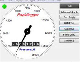 RapidVU window with RapidHub button