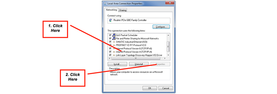 Figure 4: Local Area Connection Properties