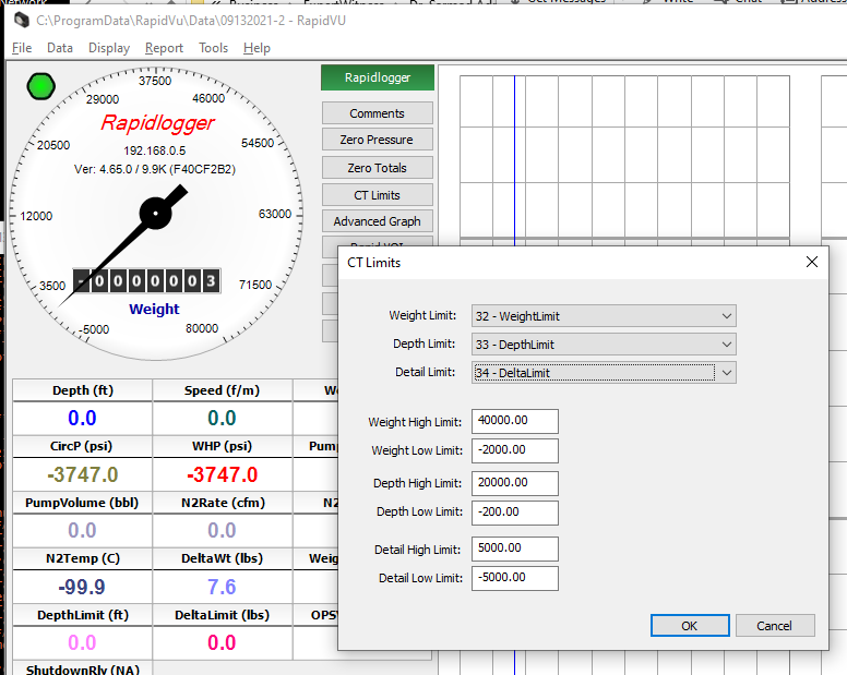 CT Weight Shutdown Software