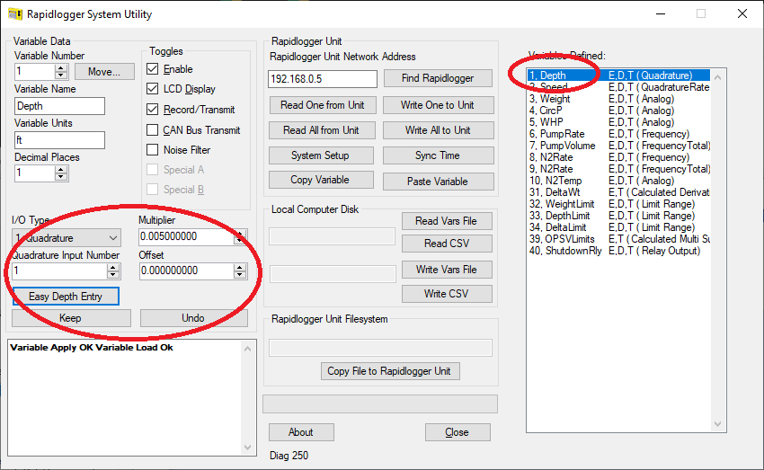 Calibrate Depth Software